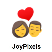 Kiss: Woman, Man on JoyPixels