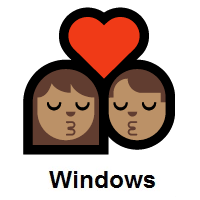 Kiss: Woman, Man: Medium Skin Tone on Microsoft Windows