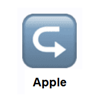 Left Arrow Curving Right on Apple iOS