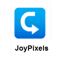 Left Arrow Curving Right on JoyPixels