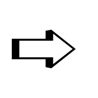 Left-Shaded White Rightwards Arrow