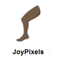 Leg: Dark Skin Tone on JoyPixels