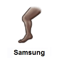 Leg: Dark Skin Tone on Samsung