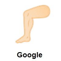 Leg: Light Skin Tone on Google Android