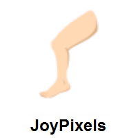 Leg: Light Skin Tone on JoyPixels