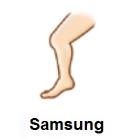 Leg: Light Skin Tone on Samsung