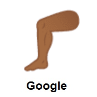Leg: Medium-Dark Skin Tone on Google Android