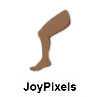 Leg: Medium-Dark Skin Tone on JoyPixels