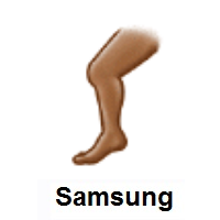 Leg: Medium-Dark Skin Tone on Samsung