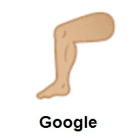 Leg: Medium-Light Skin Tone on Google Android