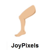Leg: Medium-Light Skin Tone on JoyPixels