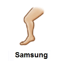 Leg: Medium-Light Skin Tone on Samsung