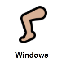 Leg: Medium-Light Skin Tone on Microsoft Windows