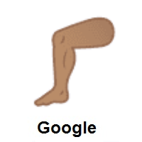 Leg: Medium Skin Tone on Google Android