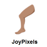 Leg: Medium Skin Tone on JoyPixels