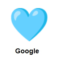 Light Blue Heart on Google Android