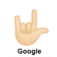 Love-You Gesture: Light Skin Tone on Google Android