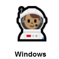 Man Astronaut: Medium Skin Tone on Microsoft Windows