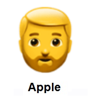 Man: Beard on Apple iOS