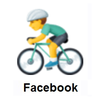 Man Biking on Facebook