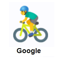 Man Biking on Google Android