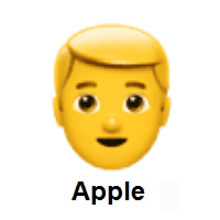 Man: Blond Hair on Apple iOS