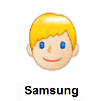 Man: Blond Hair: Light Skin Tone on Samsung