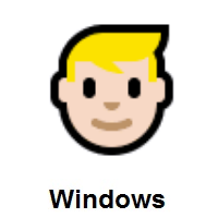 Man: Blond Hair: Light Skin Tone on Microsoft Windows