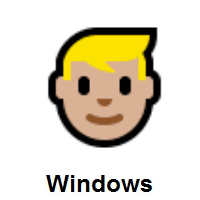 Man: Blond Hair: Medium-Light Skin Tone on Microsoft Windows