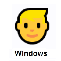 Man: Blond Hair on Microsoft Windows
