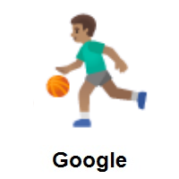 Man Bouncing Ball: Medium Skin Tone on Google Android