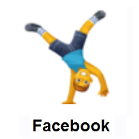 Man Cartwheeling on Facebook