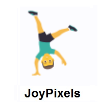 Man Cartwheeling on JoyPixels