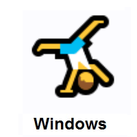 Man Cartwheeling on Microsoft Windows