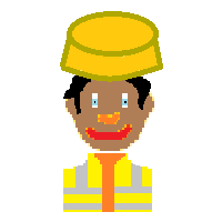 Man Construction Worker: Medium-Dark Skin Tone