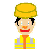 Man Construction Worker: Medium-Light Skin Tone