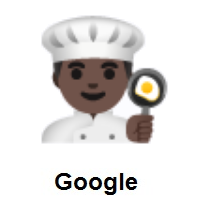 Man Cook: Dark Skin Tone on Google Android
