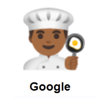 Man Cook: Medium-Dark Skin Tone on Google Android