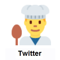 Man Cook on Twitter Twemoji