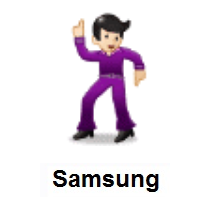 Man Dancing: Light Skin Tone on Samsung