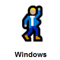 Man Dancing: Medium-Light Skin Tone on Microsoft Windows