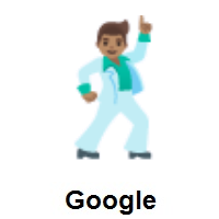 Man Dancing: Medium Skin Tone on Google Android