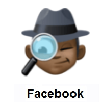 Man Detective: Dark Skin Tone on Facebook