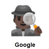 Man Detective: Dark Skin Tone on Google Android