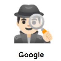 Man Detective: Light Skin Tone on Google Android
