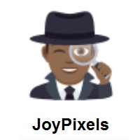 Man Detective: Medium-Dark Skin Tone on JoyPixels