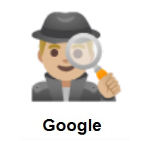 Man Detective: Medium-Light Skin Tone on Google Android