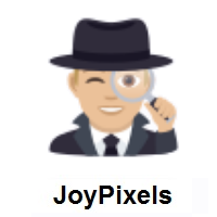 Man Detective: Medium-Light Skin Tone on JoyPixels