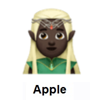 Man Elf: Dark Skin Tone on Apple iOS