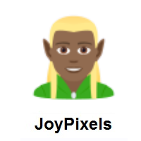 Man Elf: Medium-Dark Skin Tone on JoyPixels